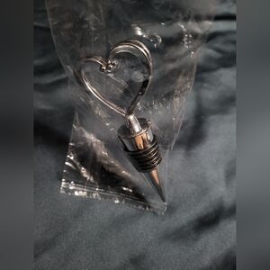 Silver Heart Wine Bottle Stopper